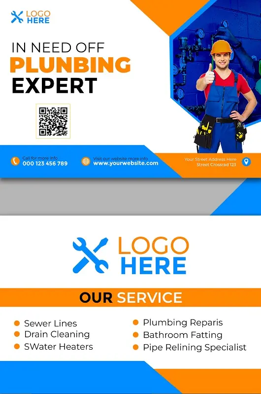 Plumbing Business Card 101