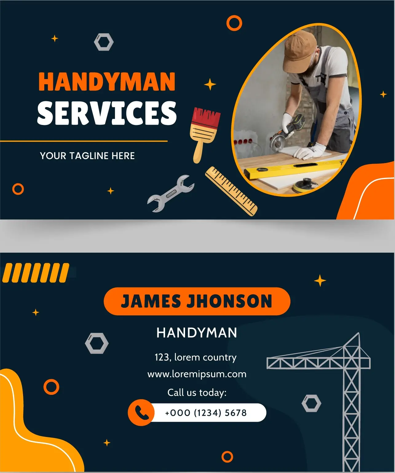 Heating & Air Conditioning Business Card 191