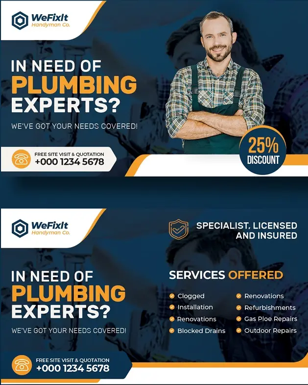 Heating & Air Conditioning Business Card 131
