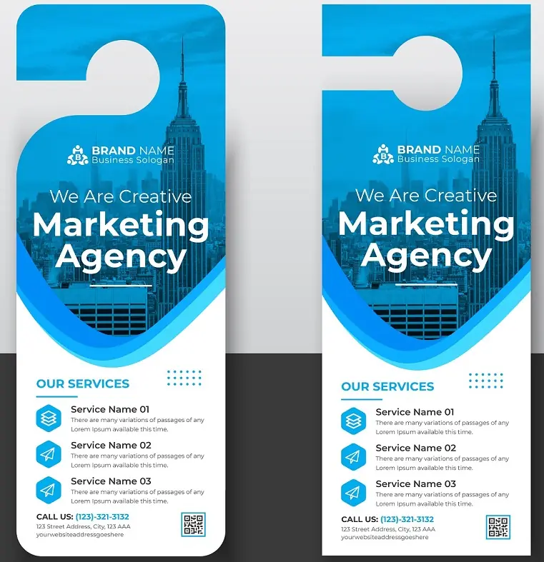 Finance Door Hanger 210